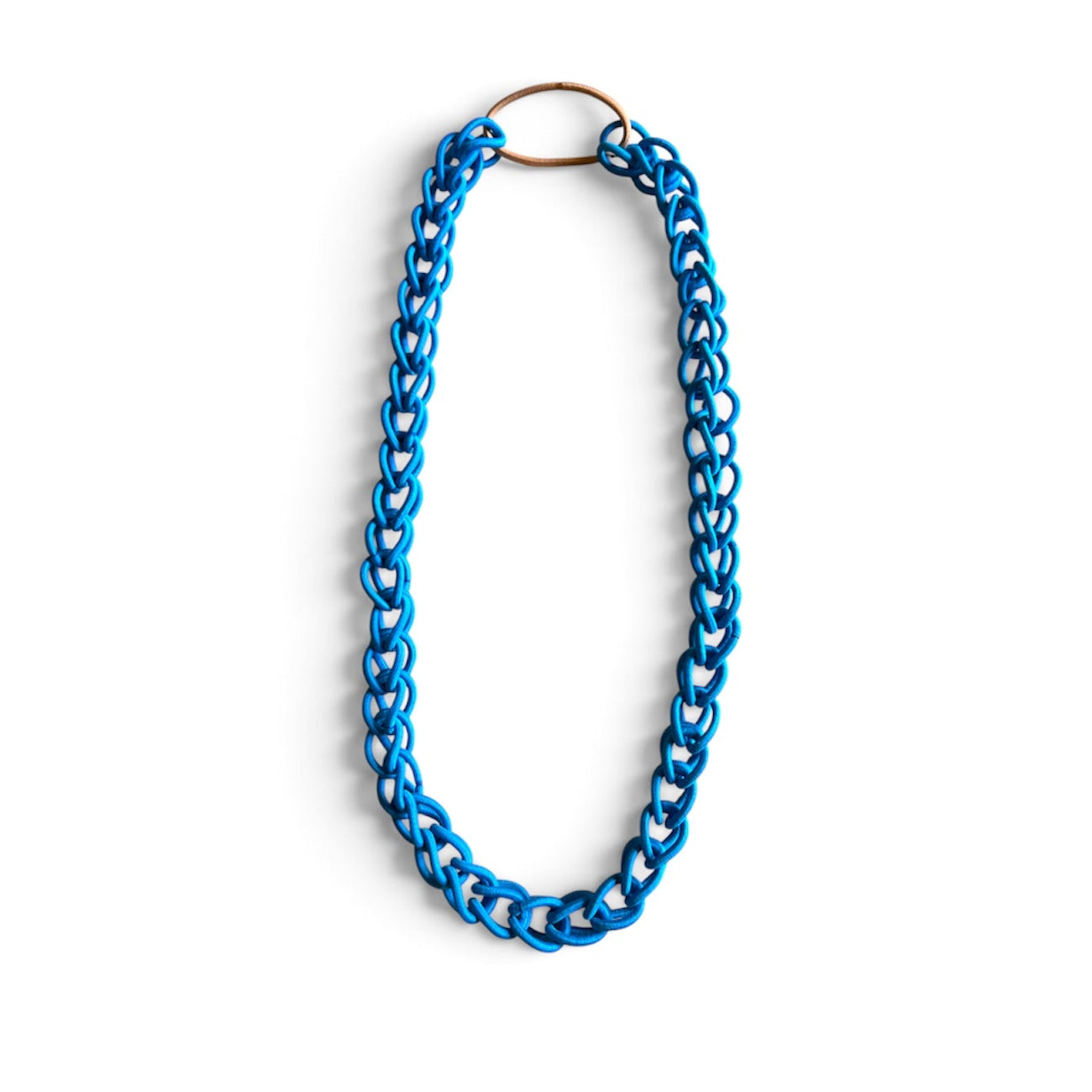 ELASTIC -Long Blue Necklace