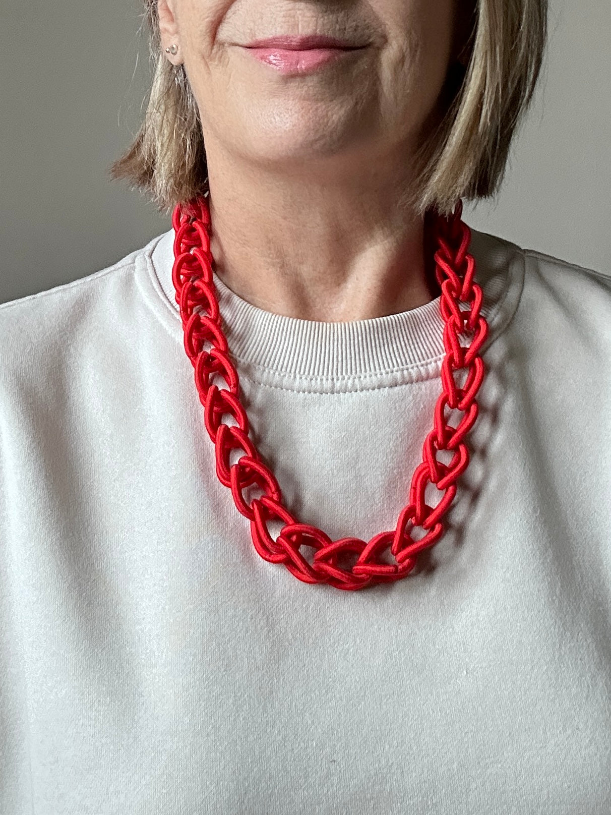 ELASTIC CHAIN short necklace
