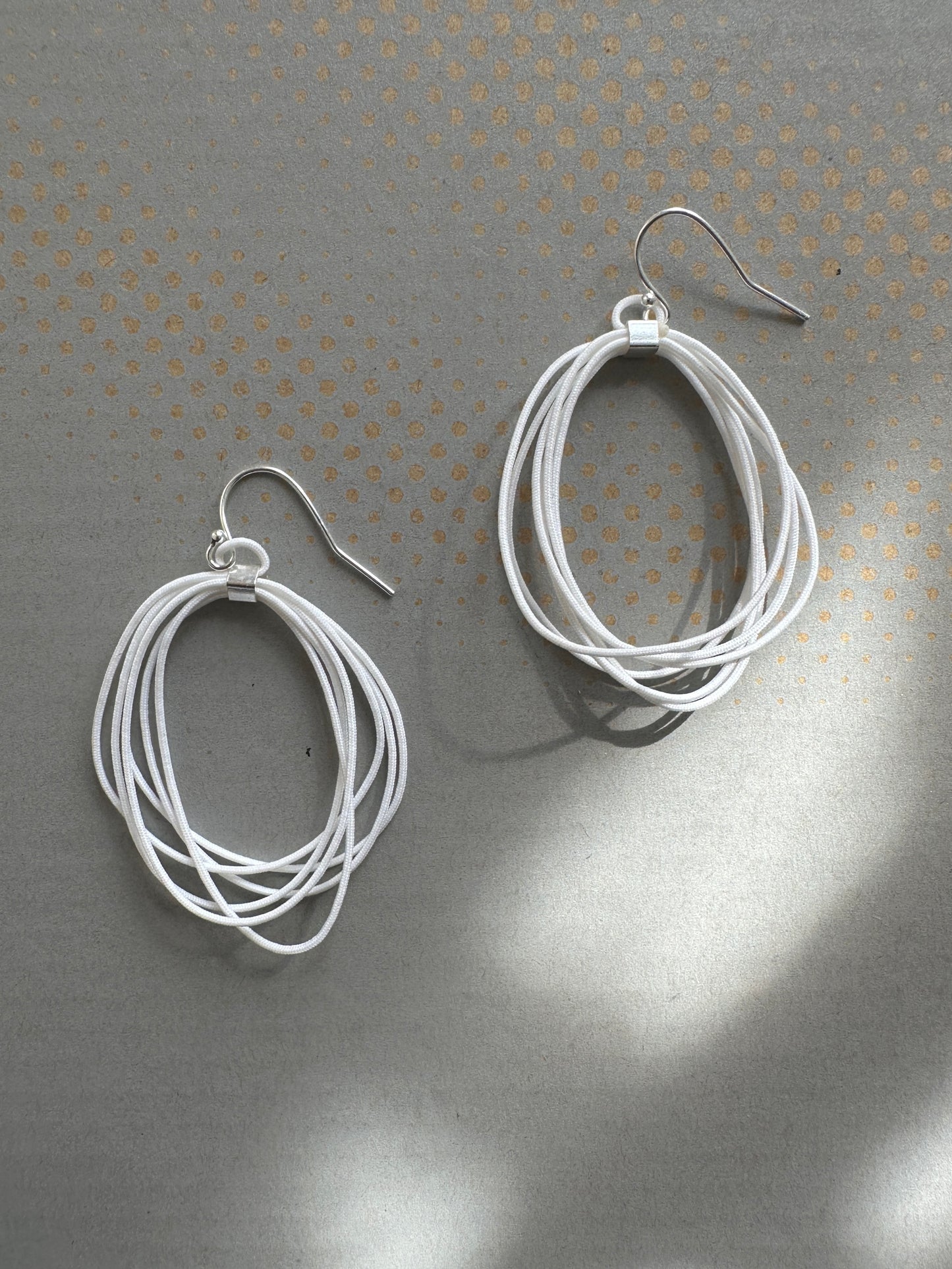 Oval Cord Earrings SMALL +