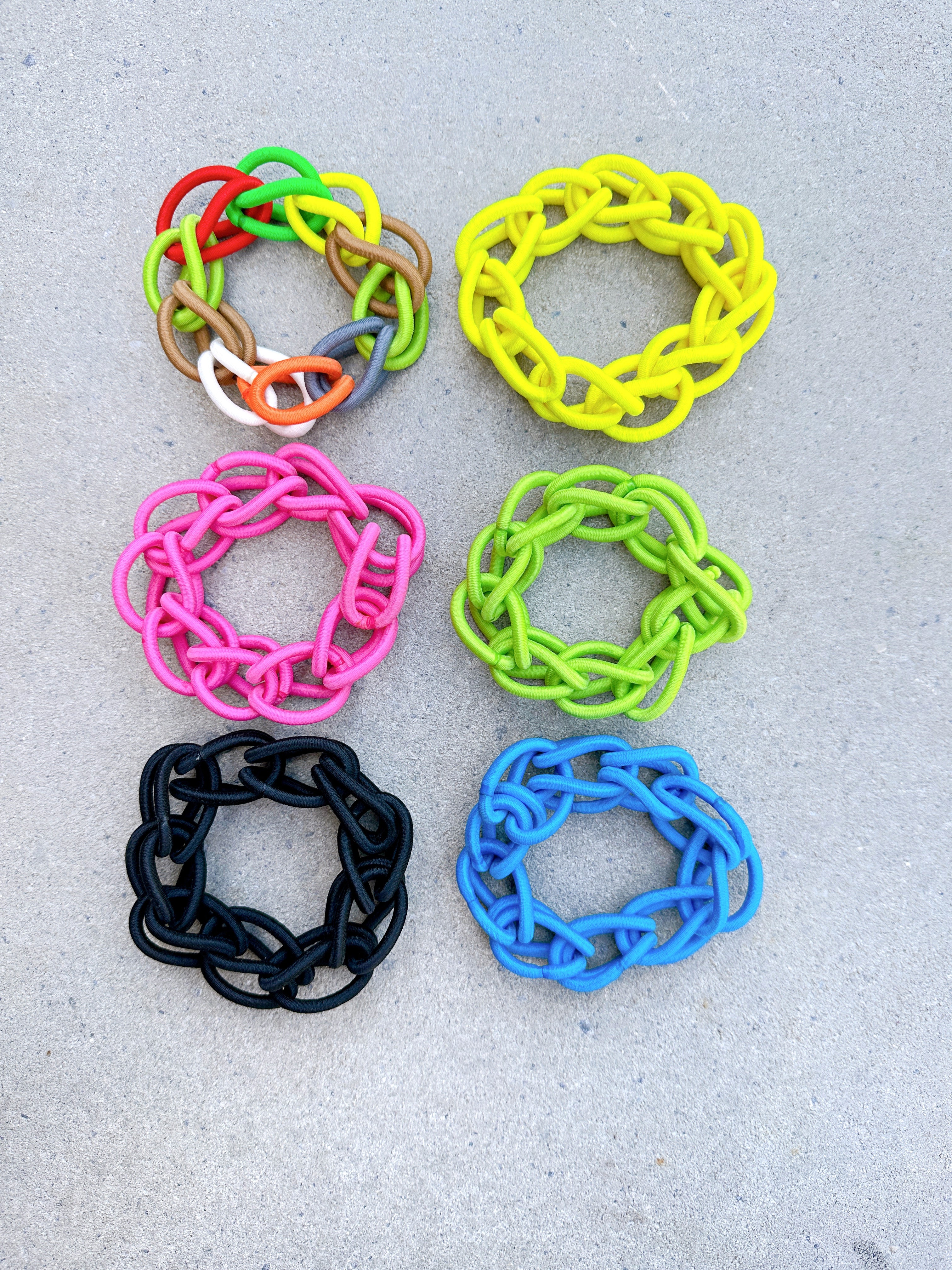 Knot How To Tie A Rubber Bracelet Chain Bracelet How To Make