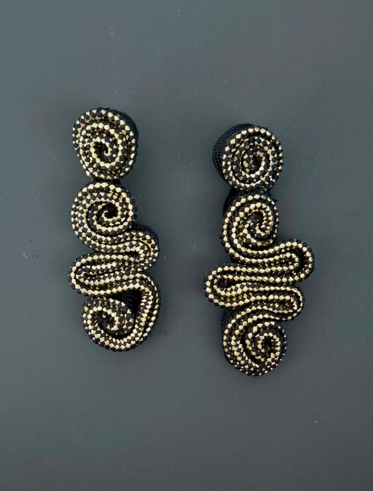 Metallic Statement earrings