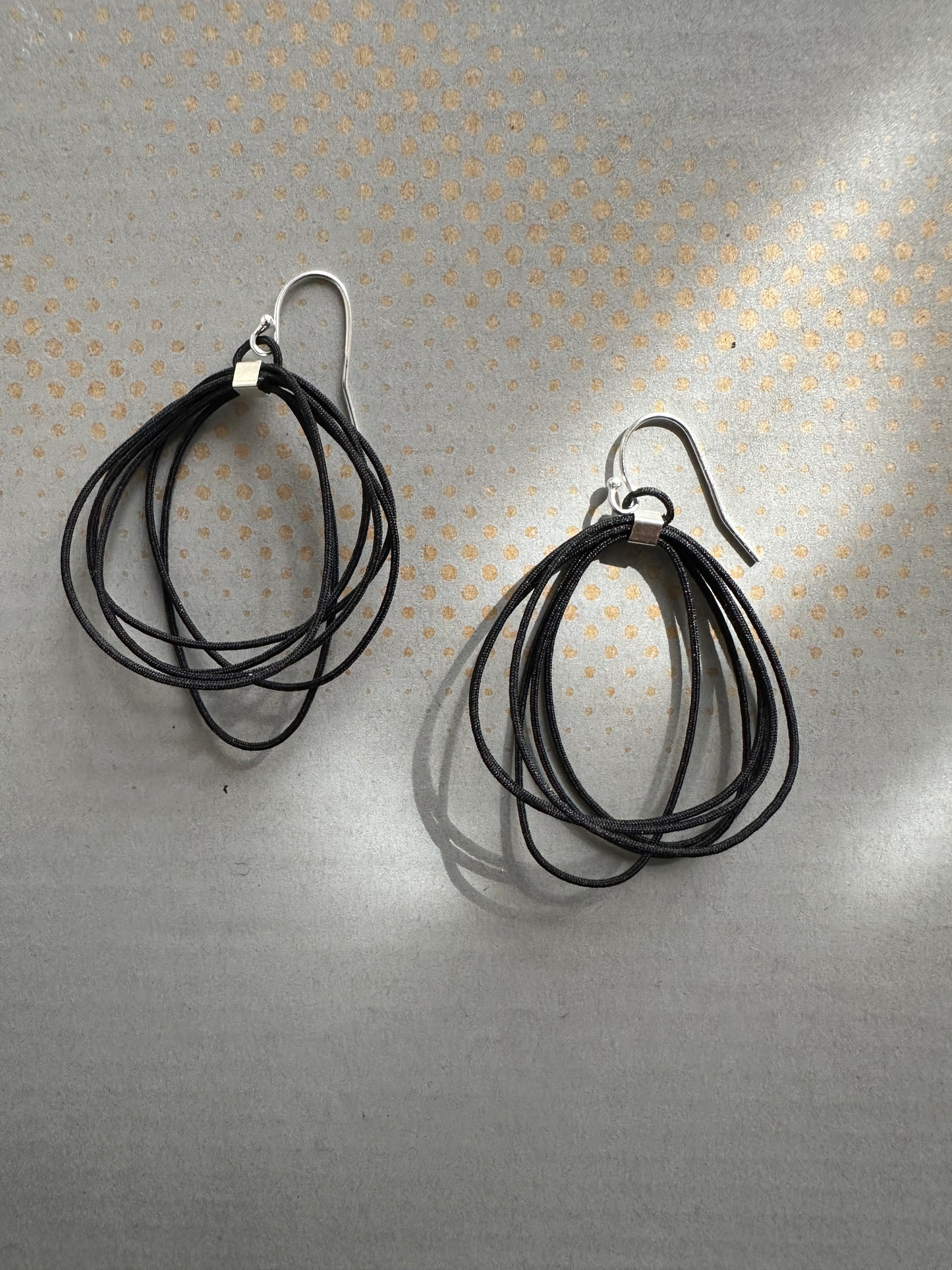 Oval Cord Earrings SMALL +