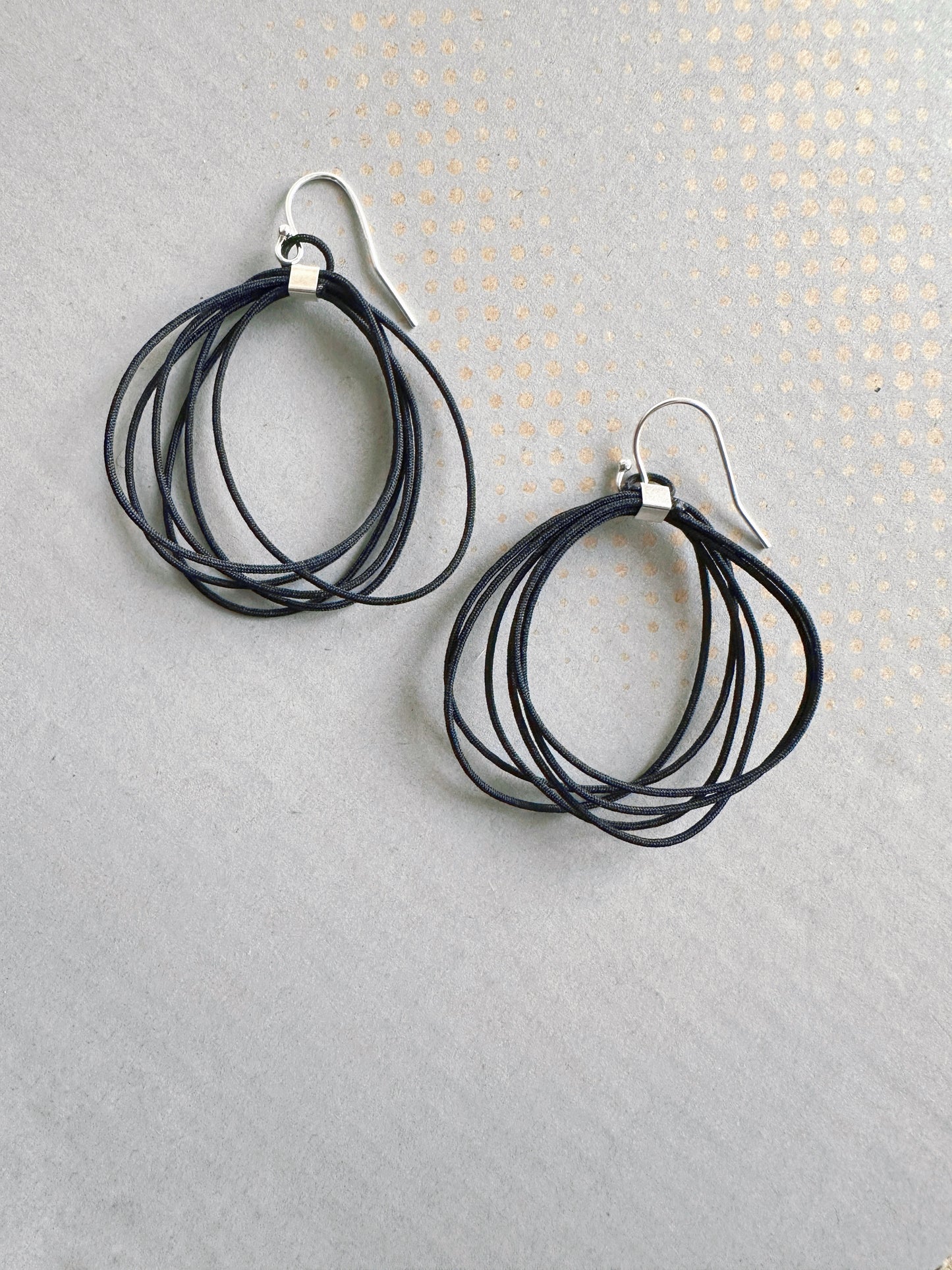 Oval Cord Earrings SMALL +