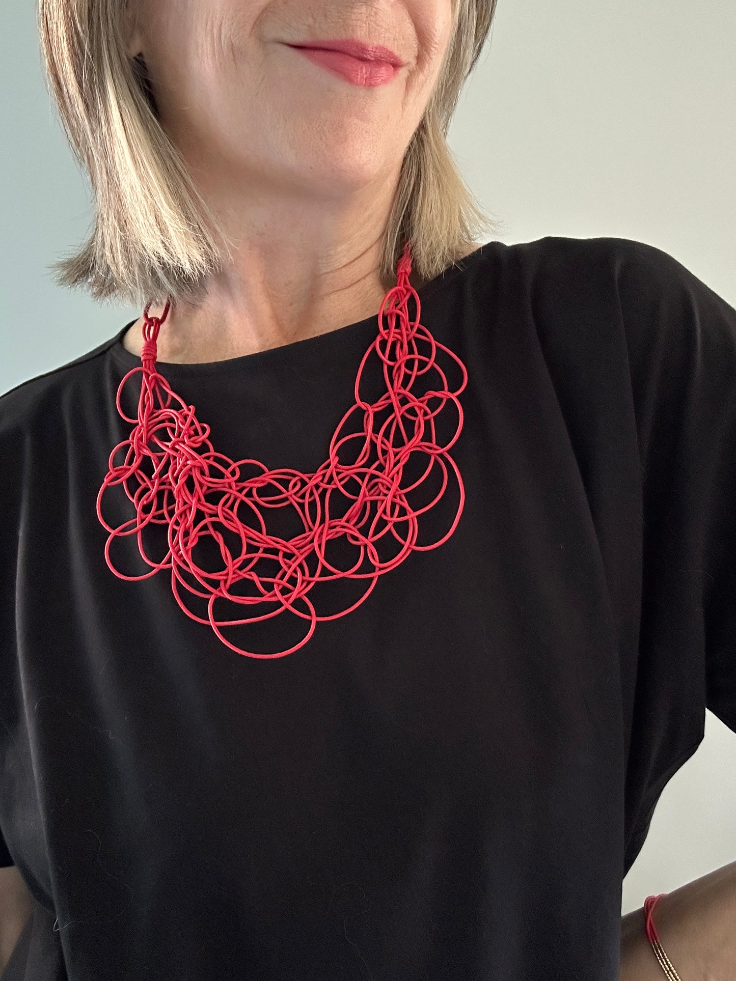 Red Cord Chaos Necklace